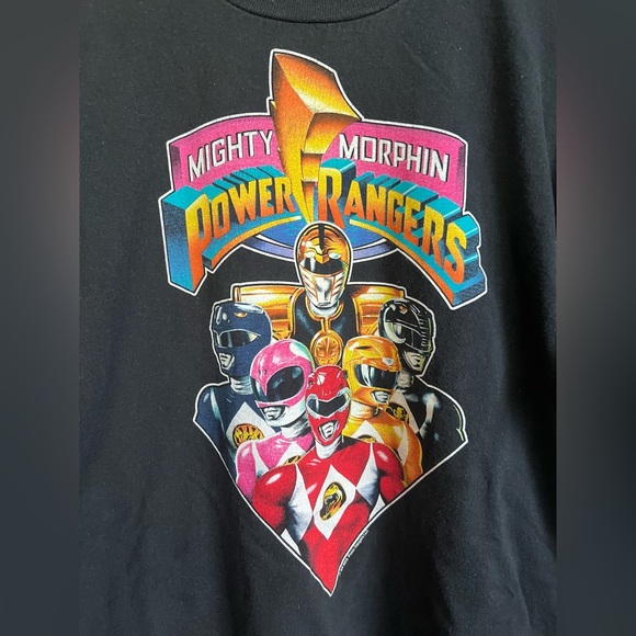 Mighty Morphin Power Rangers Men’s T Shirt Size Large - Picture 2 of 4